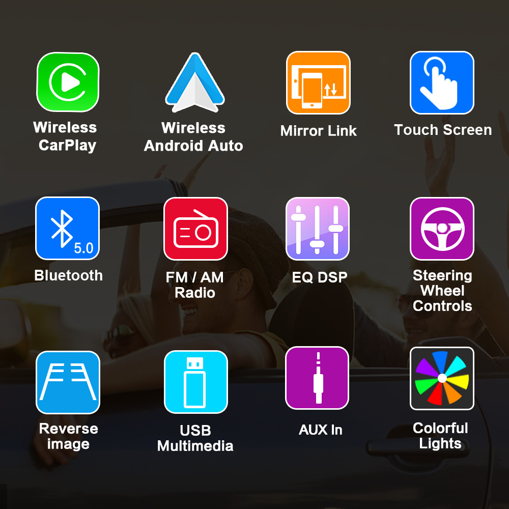 7" Apple Carplay For Toyota Corolla 2003-2008 Android Auto Car Stereo Radio GPS