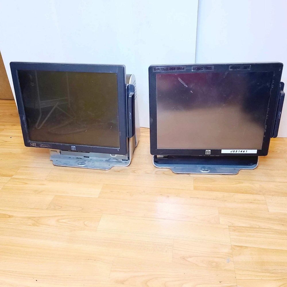 *UNTESTED* LOT 2X ELO ESY17D1 TOUCH SCREEN 17" POS COMPUTER WINDOWS XP SYSTEM