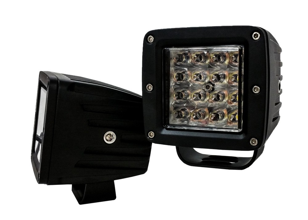 White/Amber Multi Function LED Pod - (PAIR) - SHIPS FROM USA!!