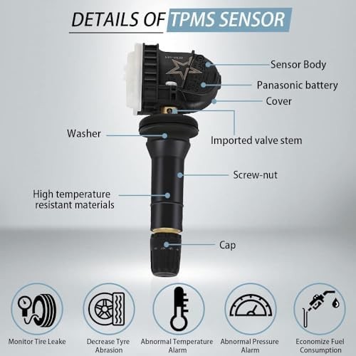 4-Pack GM TPMS Sensors 315MHz Pre-Programmed