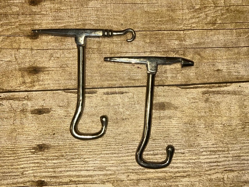 WW1 Military Campaign English Boot Jack & Boot Pulls - Button Hook & Hole Punch