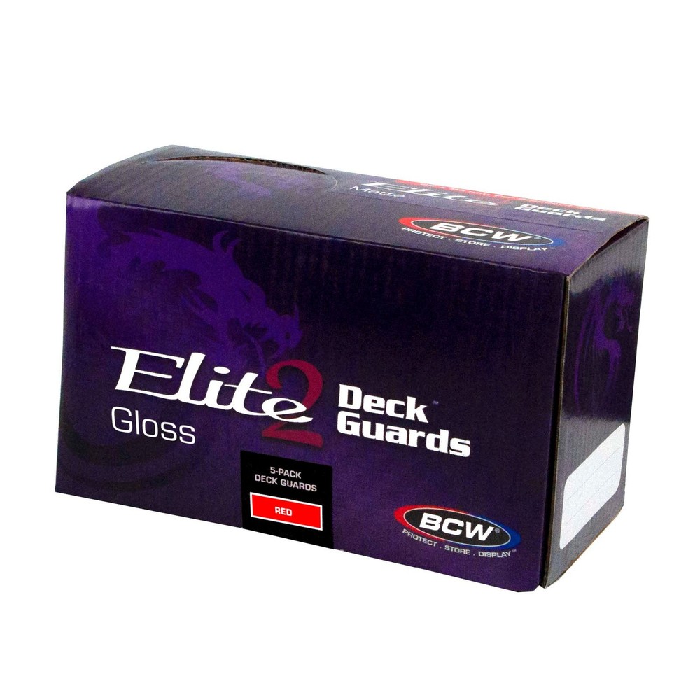 BCW Deck Guard Elite2 Glossy Red (100ct)