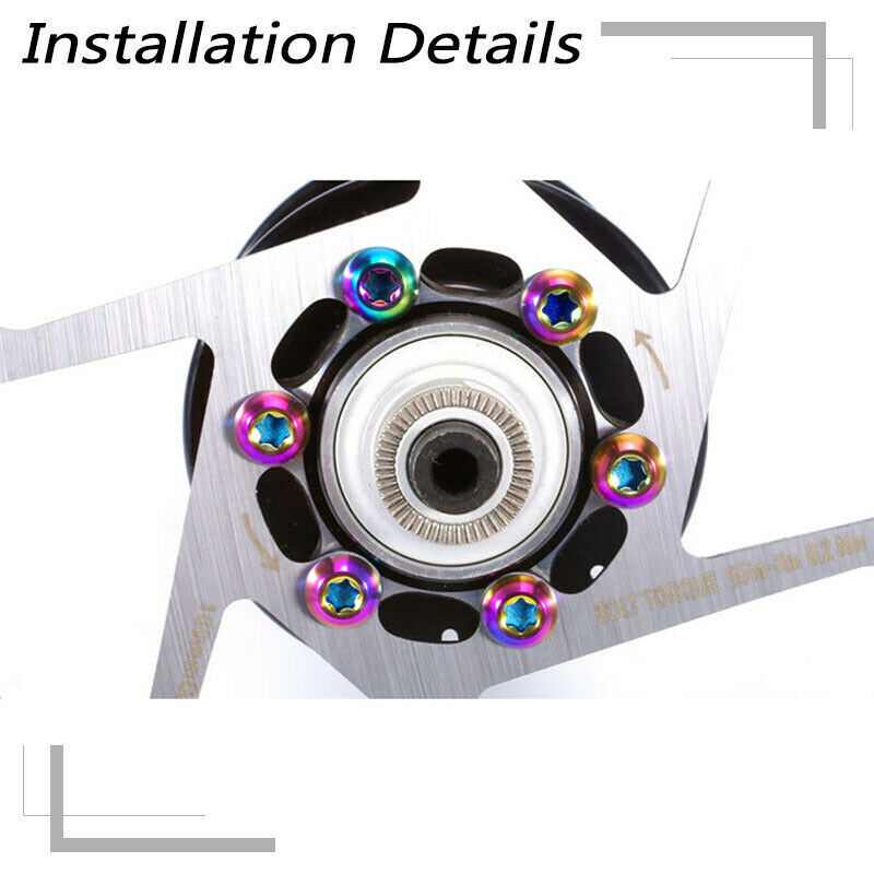 1/2pcs Floating Disc Brake Rotor 160/180/203mm 6Bolt MTB Bike Rotor Bicycle Part