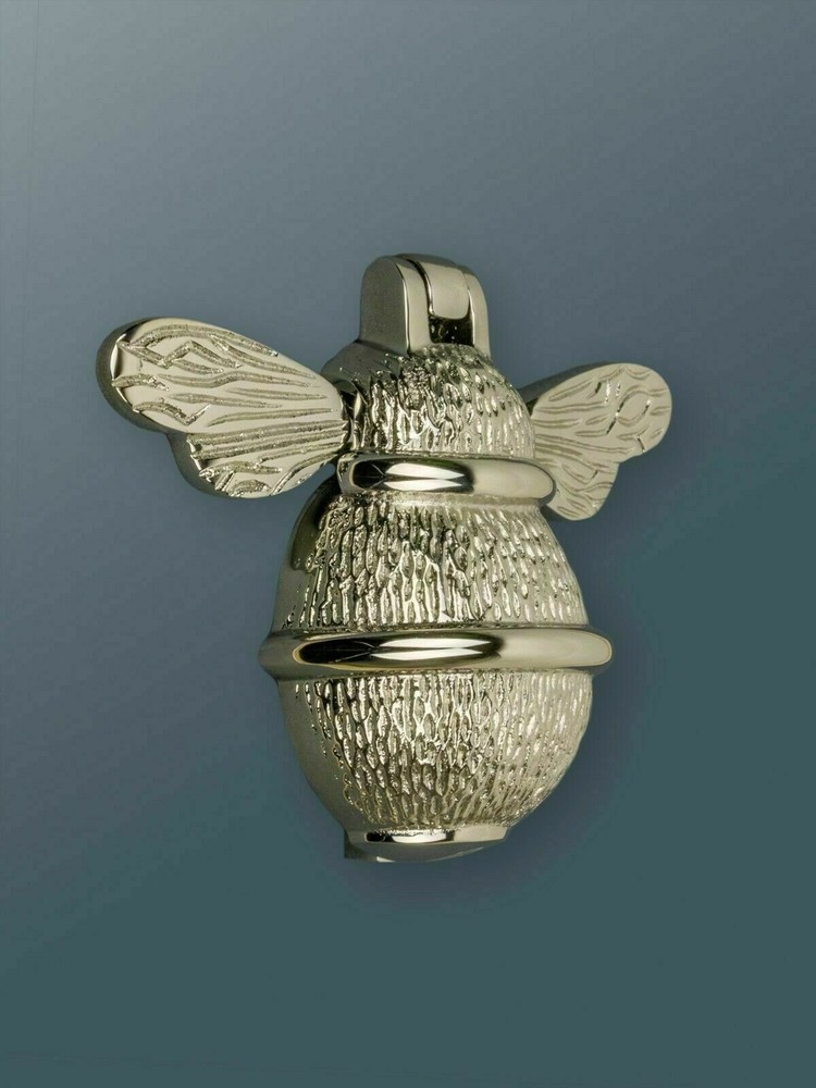 BUMBLE BEE DOOR KNOCKER, SOLID BRASS MATERIAL, VARIOUS FINISHES CHROME