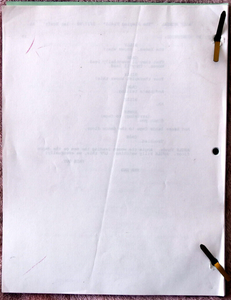7 Original Ally McBeal Screenplays Scripts Including The Playing Field, Inmates.