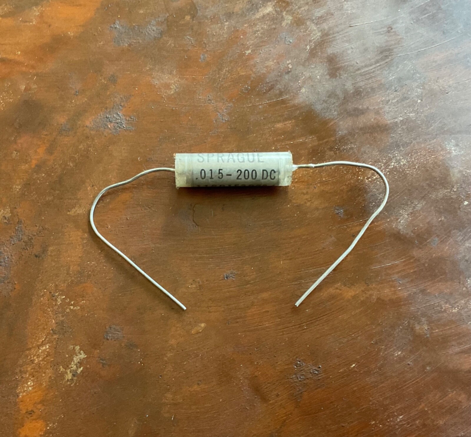 Sprague 118P .015uf New Old Stock USA Metallized Paper In Oil Capacitor