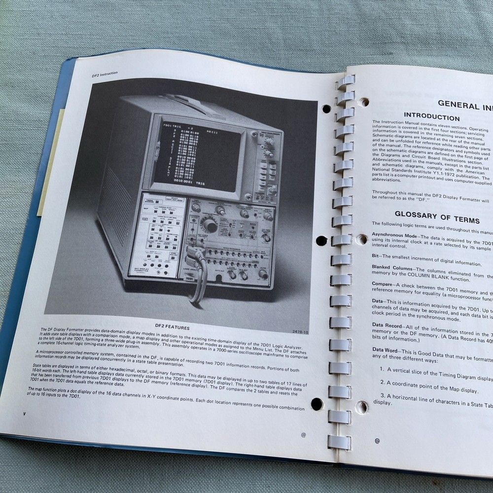 1983 TEKTRONIX DF2 Display Formatter Instruction Manual Vintage Computer Tools