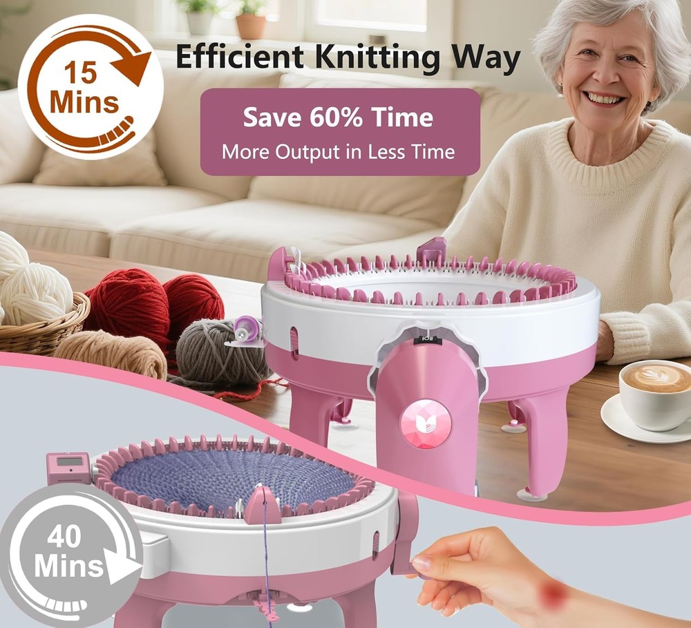 Electric Knitting Machine Adapter for Sentro 40 & 48 Knitting Machine, Automatic