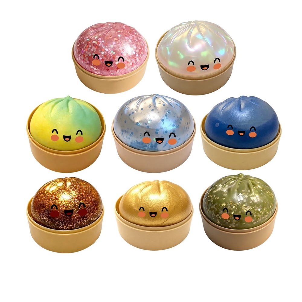 Five Below Mystery Squishy Bun Dumpling RARE GLITTER Limited Edition