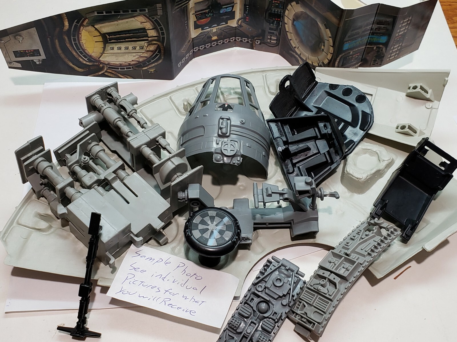 Choose 1995 POTF Millennium Falcon Parts Star Wars Figures Ramp Gun Floor Struts