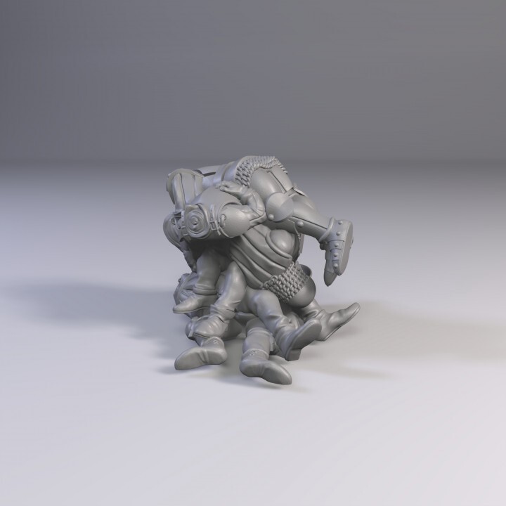 28mm Pile of Dead Bodies Dungeons Dragons DnD D&D Villagers Castle Casualty