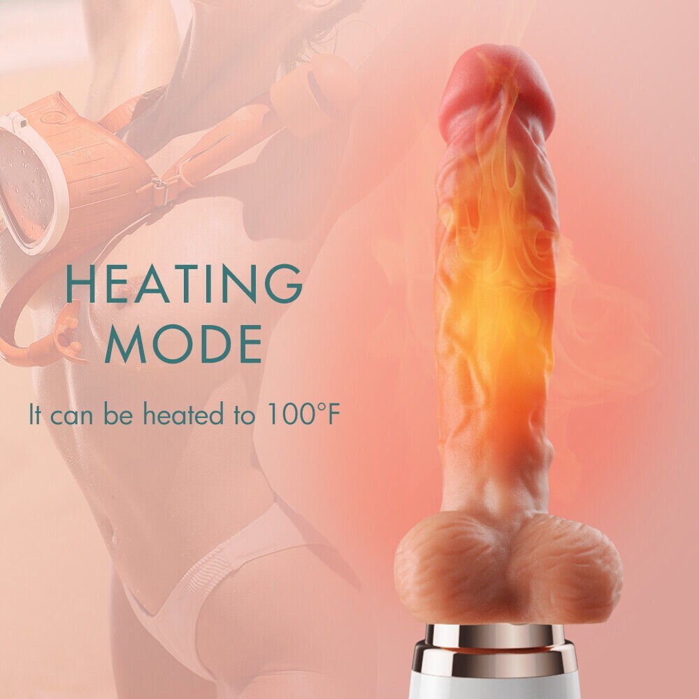 Automatic-Thrusting-Heating-Dildo-Vibrator-Hand-Free-Machine-Women-USE-Lubricant