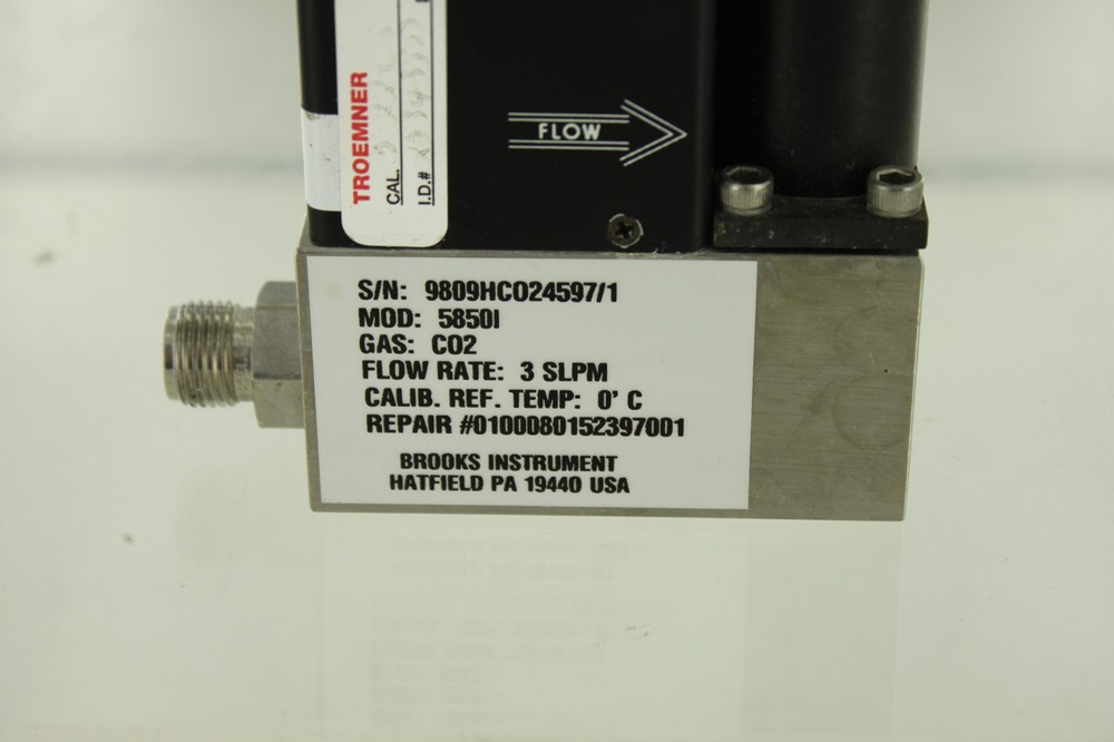 BROOKS INSTRUMENT 5850I MASS FLOW CONTROLLER 3SLPM