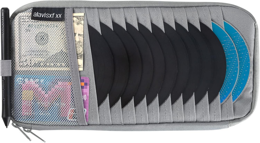 Car CD Holder, DVD Vehicle Visor Storage Organizer, Large Capacity CD Visor Case