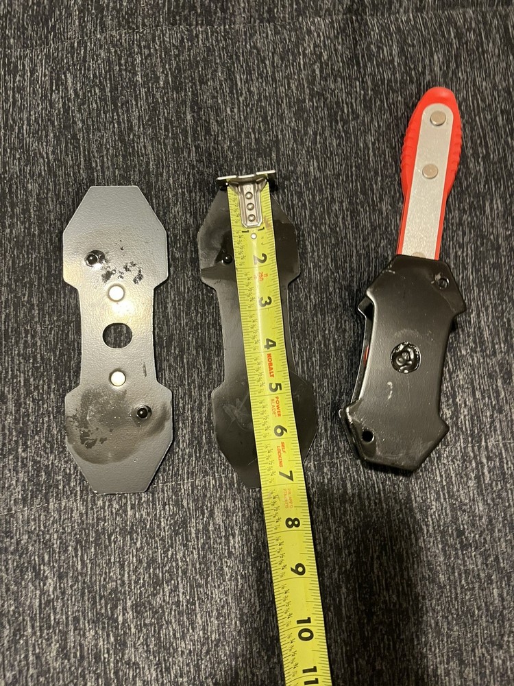 Ratcheting brake caliper piston tool w/ 4 plates