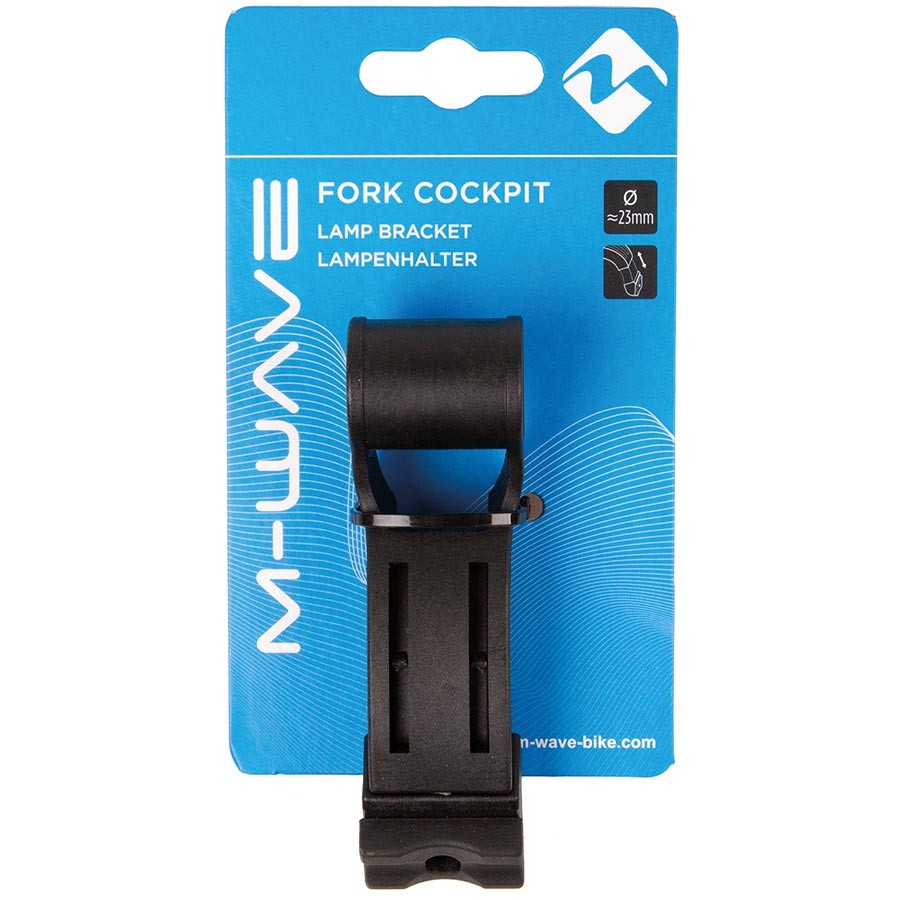 M-Wave Adjustable Fork Cockpit Lamp Mount Bracket for Fork & Rear Bridge