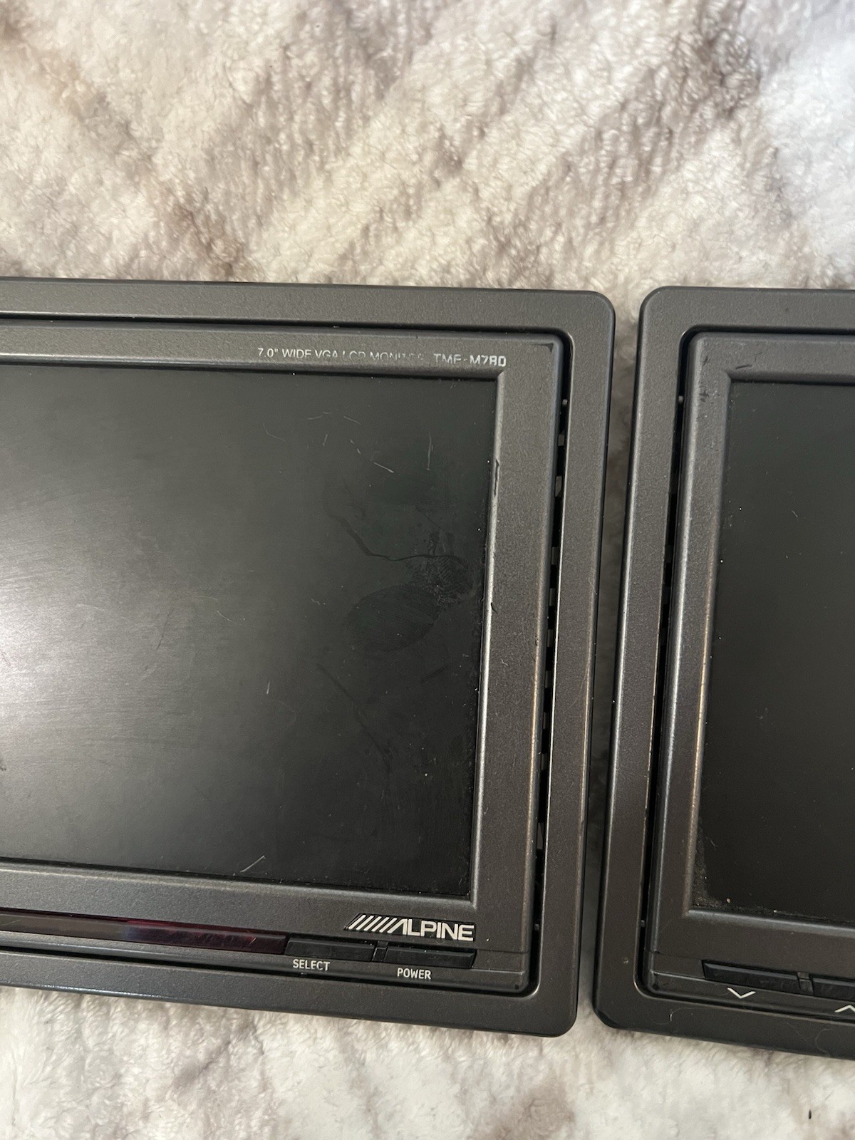Alpine PKG-M780 Headrest Video Package 2 7” LCD Monitors And Control No Cables