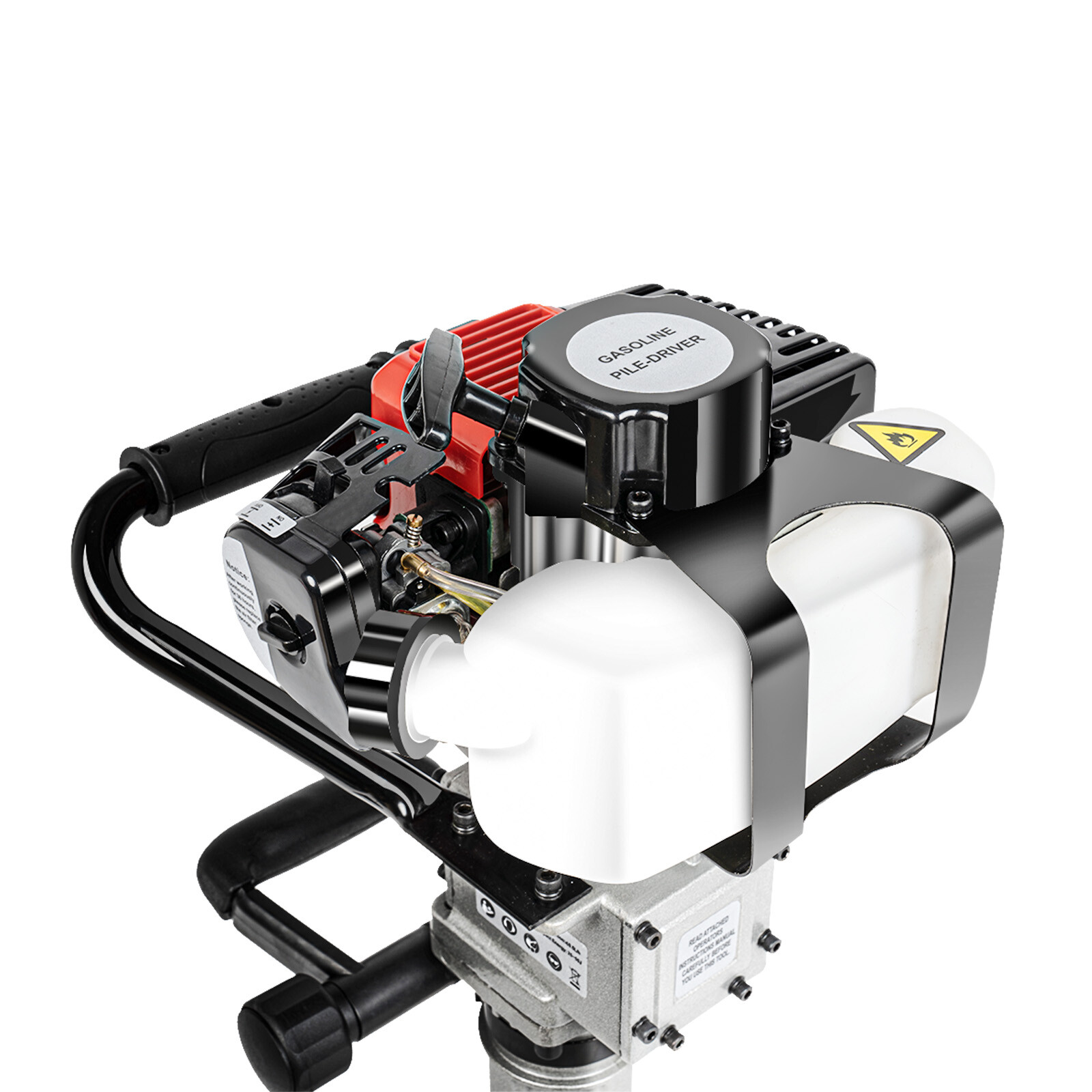 32cc Gas Powered T-Post Driver 2 Stroke Pole Pounder Pile Driver Hammer Portable