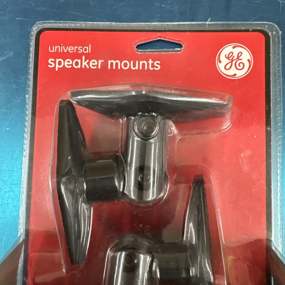 GE Universal Speaker Mounting Brackets - Wall or Ceiling Mount - NEW