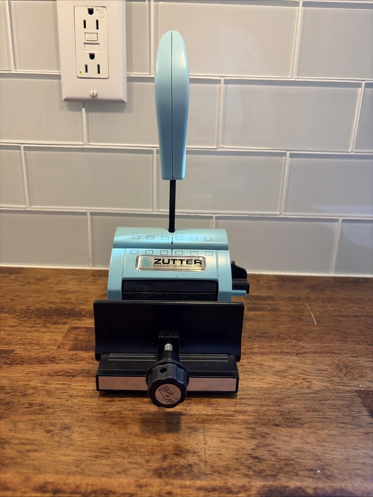 Zutter Innovative Products Turquoise Blue Bind-It-All Binding Machine Scrapbook