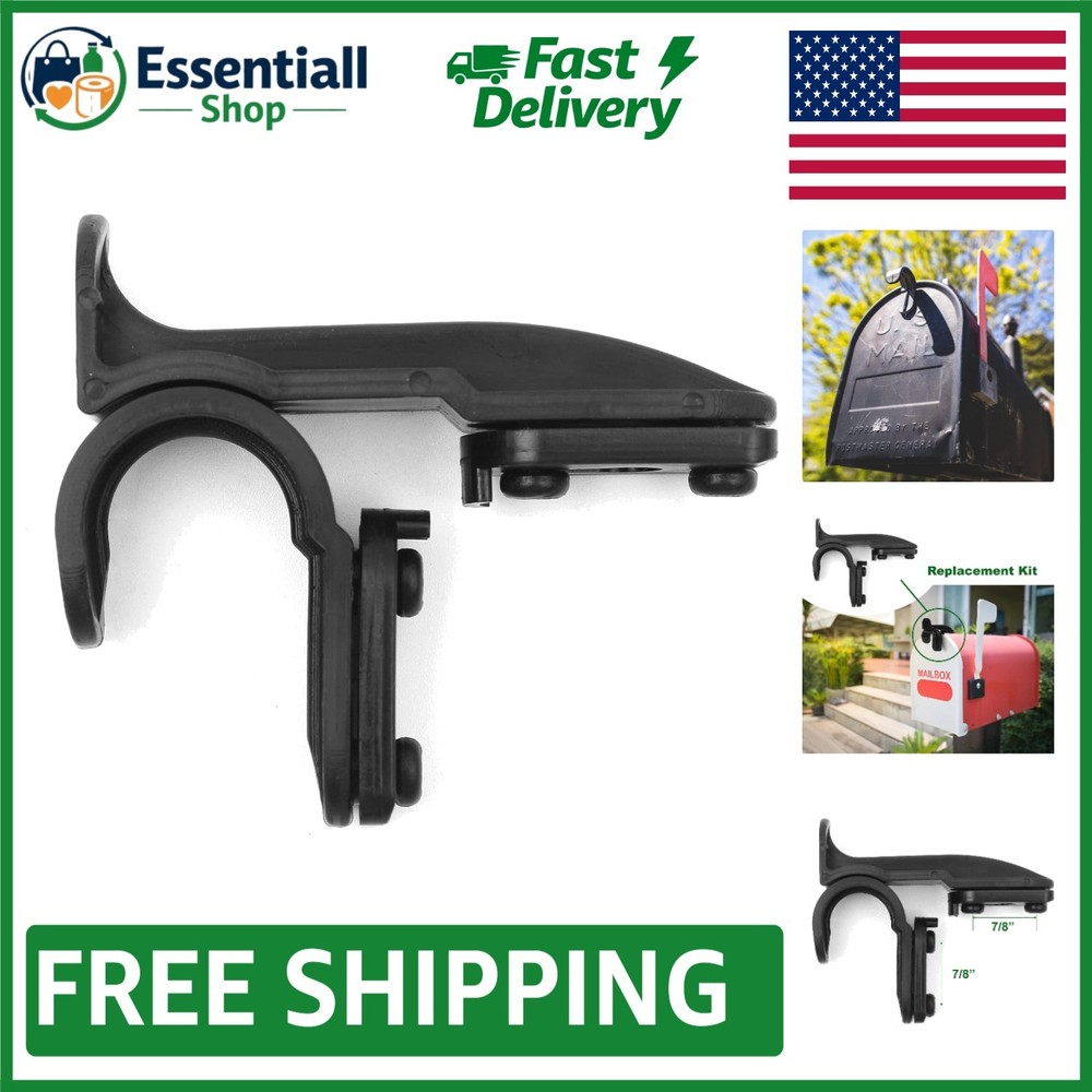 Mailbox Latch Replacement Kit: Easy Clip-On Black Latch for Standard Mailboxes