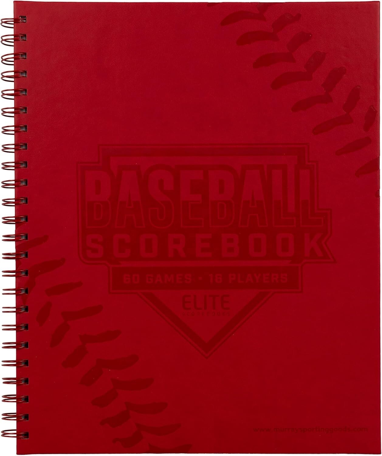 Elite Scorebooks Premium Baseball/Softball Scorebook - 60 Games