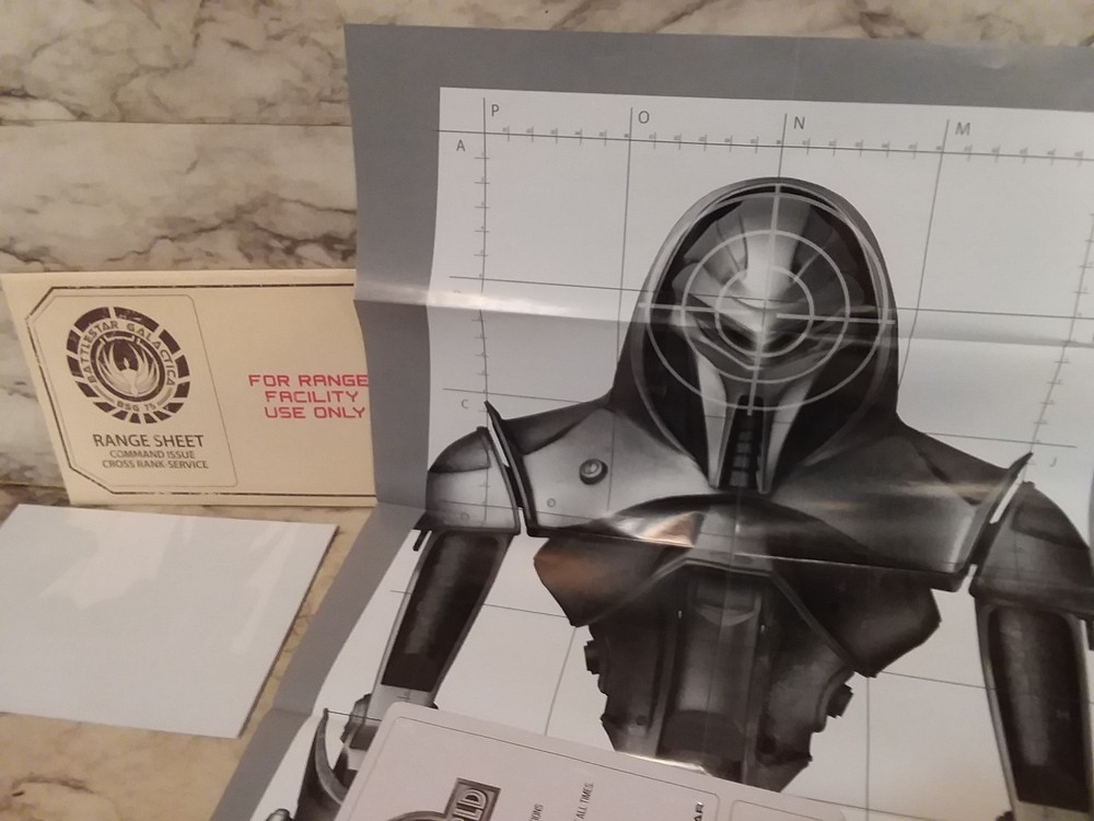 BATTLESTAR GALACTICA Cylon Robot Gun Shooting Range Target Posters - 2 Sheets