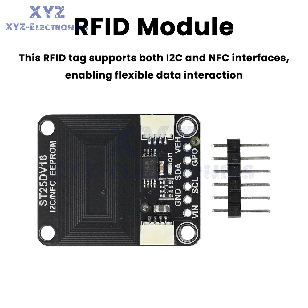ST25DV16K I2C RFID Dynamic Tag Module Compatible with STEMMA QT/Qwiic Interface