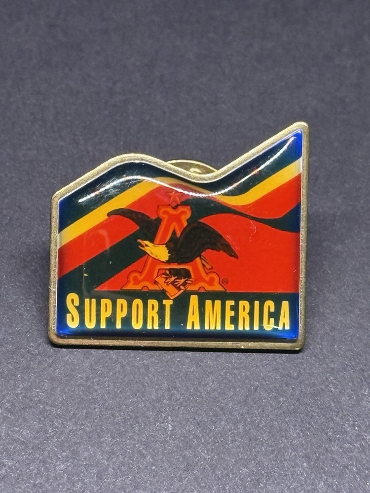 Anheuser Busch Support America Pin Back