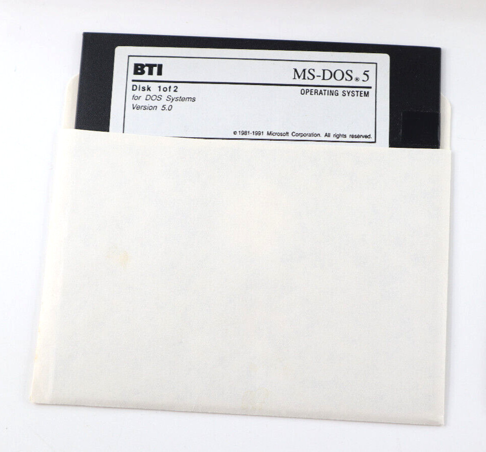 Microsoft MS-DOS 5.0 User's Guide and Reference W/ 5.25" Program Disks