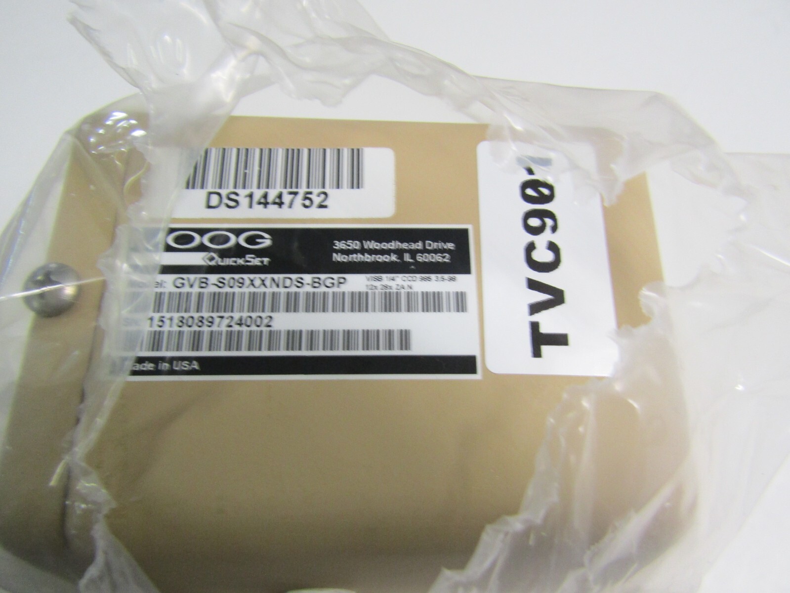 NEW MOOG QuickSet Defense Technologies GVB-S09XXNDS-BGP Camera TVC901