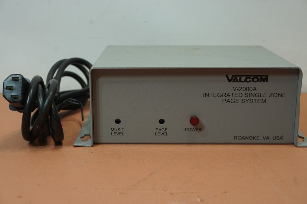 VALCOM V-2000A Integrated Single Zone page System