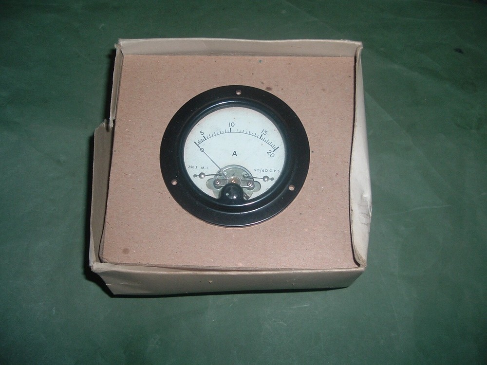 TAYLOR METER  AMMETER......... 0-20 AMPS MODEL............... 250. NEW  PACKAGED