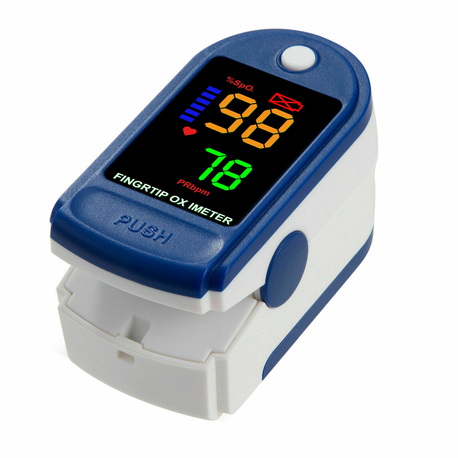 Finger Tip Pulse Oximeter Meter SpO2 Oxygen Saturation rate Heart Blood Monitor