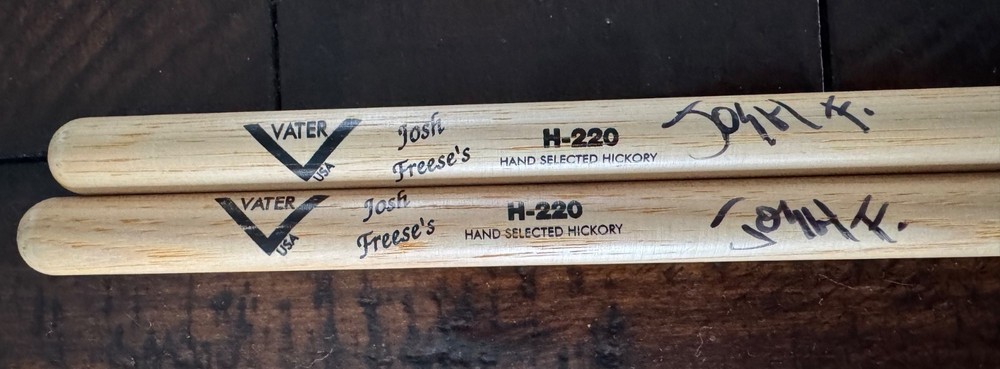 Vater  Josh Freese Signed Drumsticks