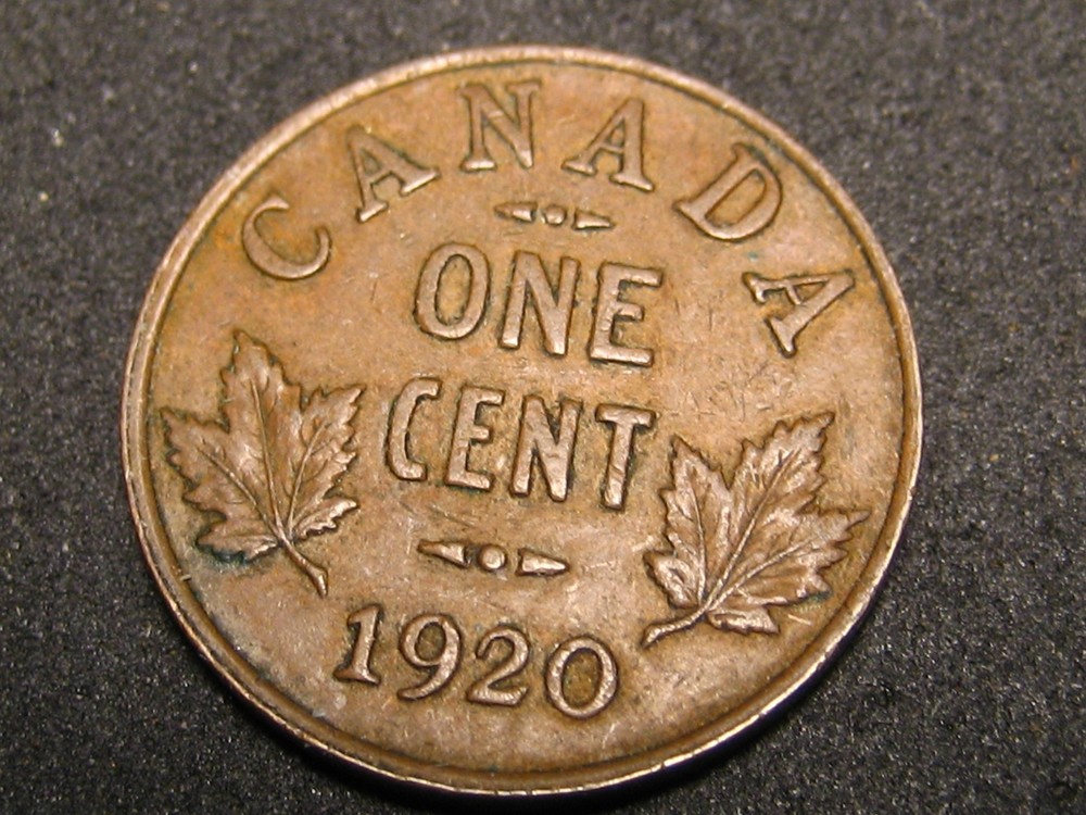 1920 Canadian Small Cent