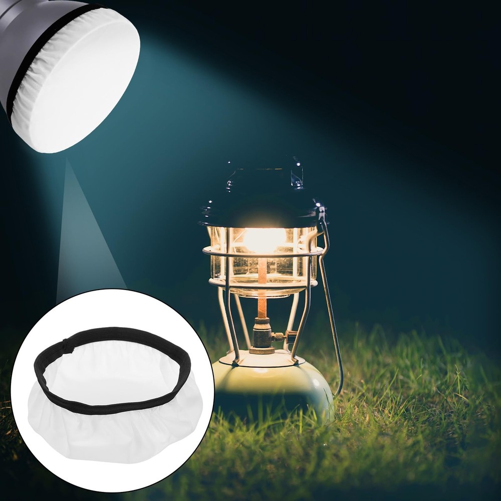 Mabor 2Pcs Light Diffuser, 7"/18cm Round Light Softbox Cover – White Nylon & ...