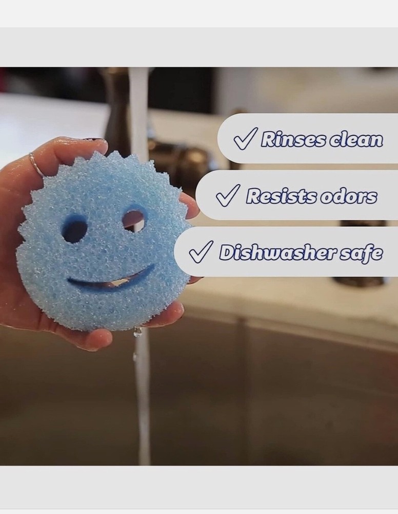 Scrub Daddy Colors Flex Texture Scrubber Sponges, 8 Pack