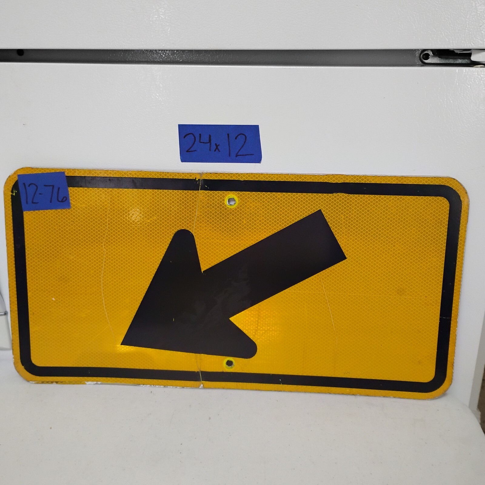 Authentic Road Traffic Street Sign (ARROW) 12"X24" FREE SHIPPING 12-76
