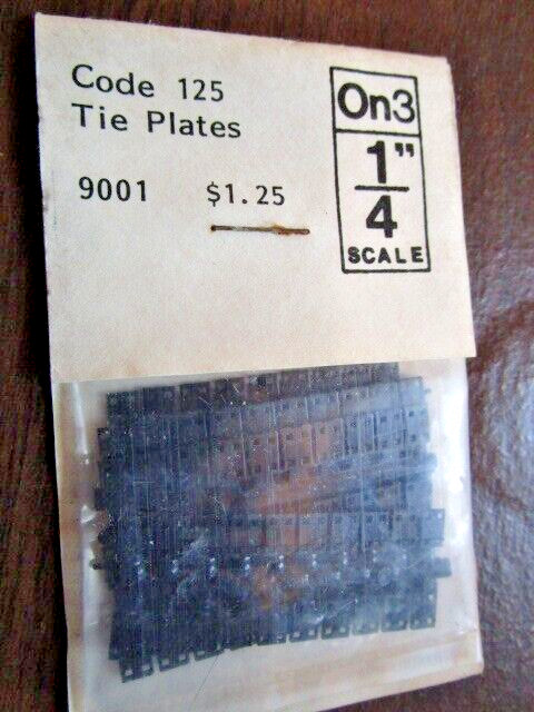 Grandt Line On3 scale #9001 CODE 125 TIE PLATES