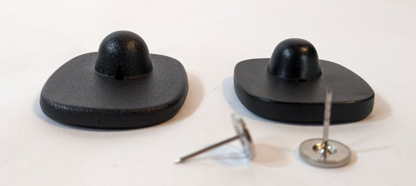 Checkpoint Security Hard Tag W/Pins Anti Theft Retail Clothing Sensor Black 100