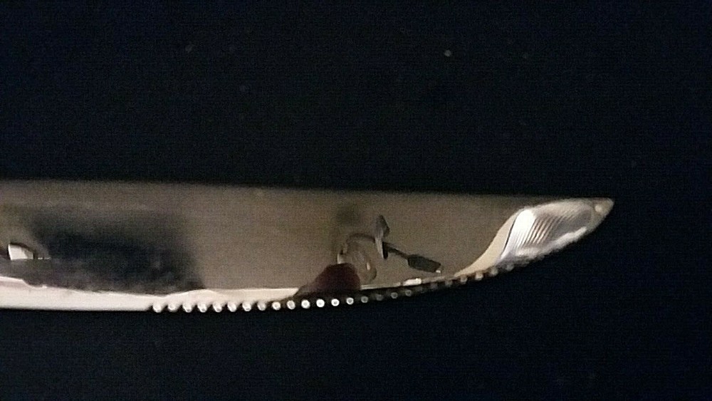 Reed & Barton Sanderling stainless 9 1/4" solid handle steak knife