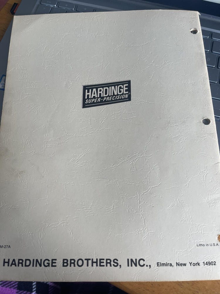 Hardinge Operator's Manual for Automatic Threading Unit on Hardinge AHC