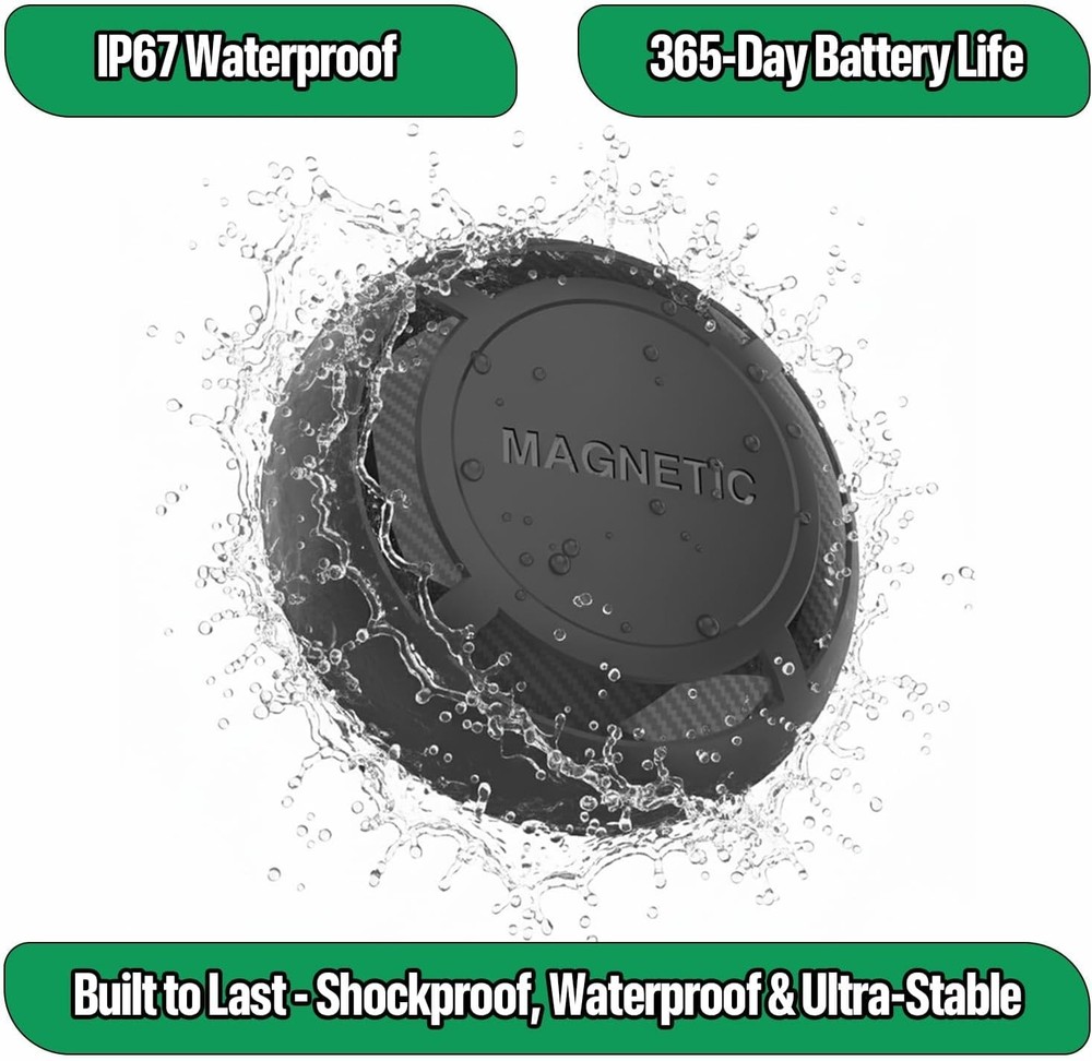 Magnetic Hidden GPS Tracker for Vehicles – No Subscription, Android Compatibl...