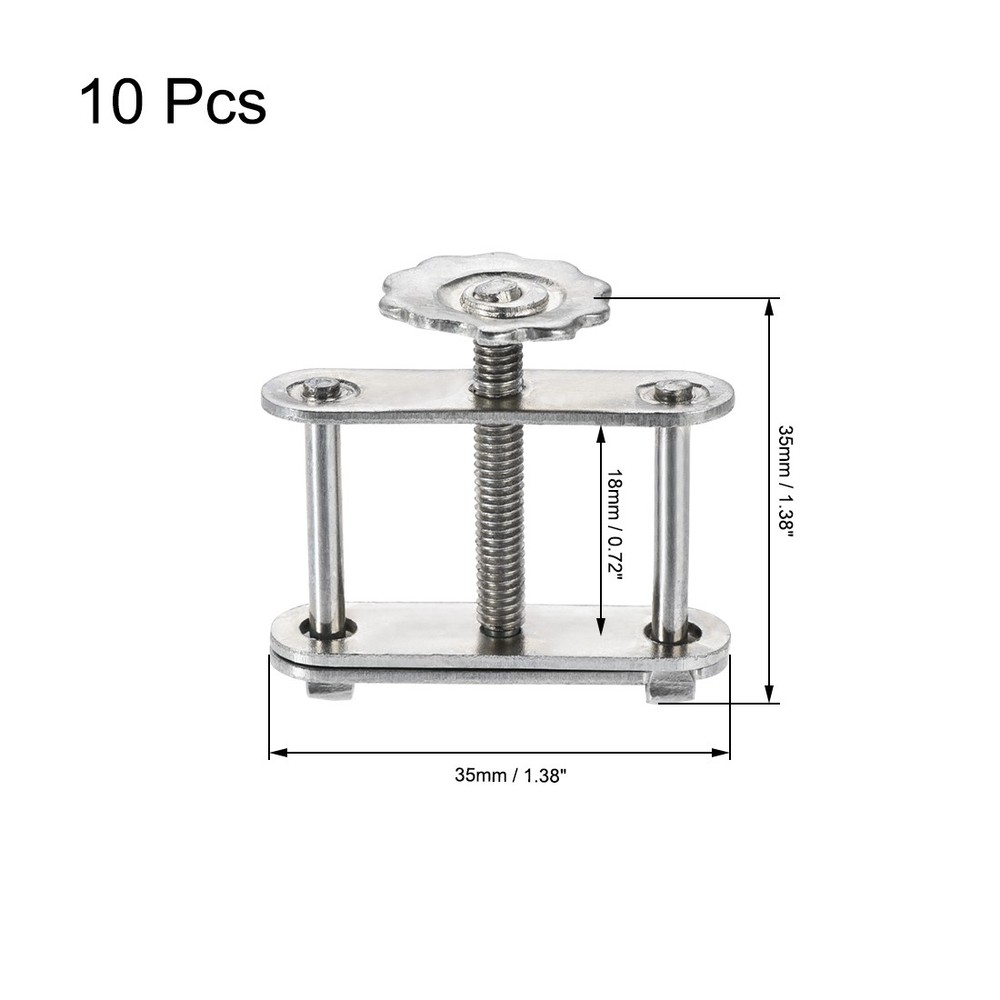 Adjustable spiral Screw Compressor Hose Clamp,for Lab,10Pack