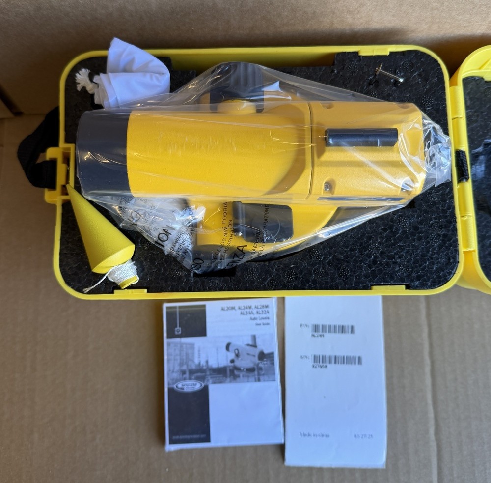 Spectra Precision AL24M 24x Automatic Optical Level Surveying w/ Case