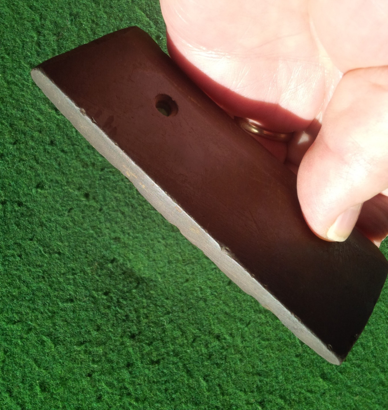 4-3/8" DRILLED SLATE PENDANT KENTUCKY ARROWHEAD AUTHENTIC INDIAN ARTIFACT GORGET