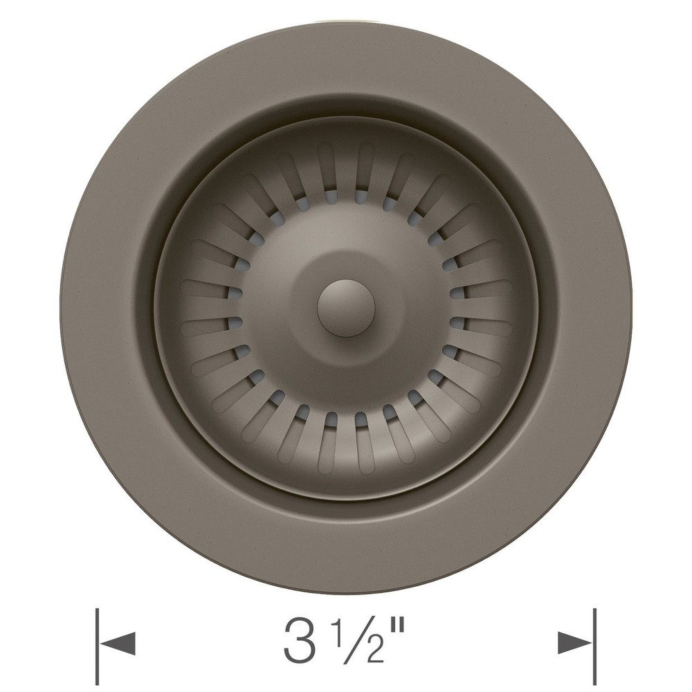 Blanco 3.5" Drain Flange + Removable Strainer. Garbage Disposal, Press Down Stop
