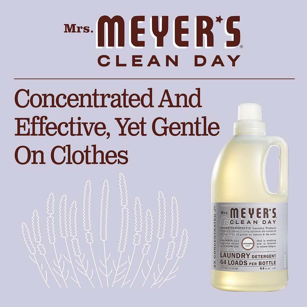 CLEAN DAY Liquid Laundry Detergent, Biodegradable Formula Infused with Essent...