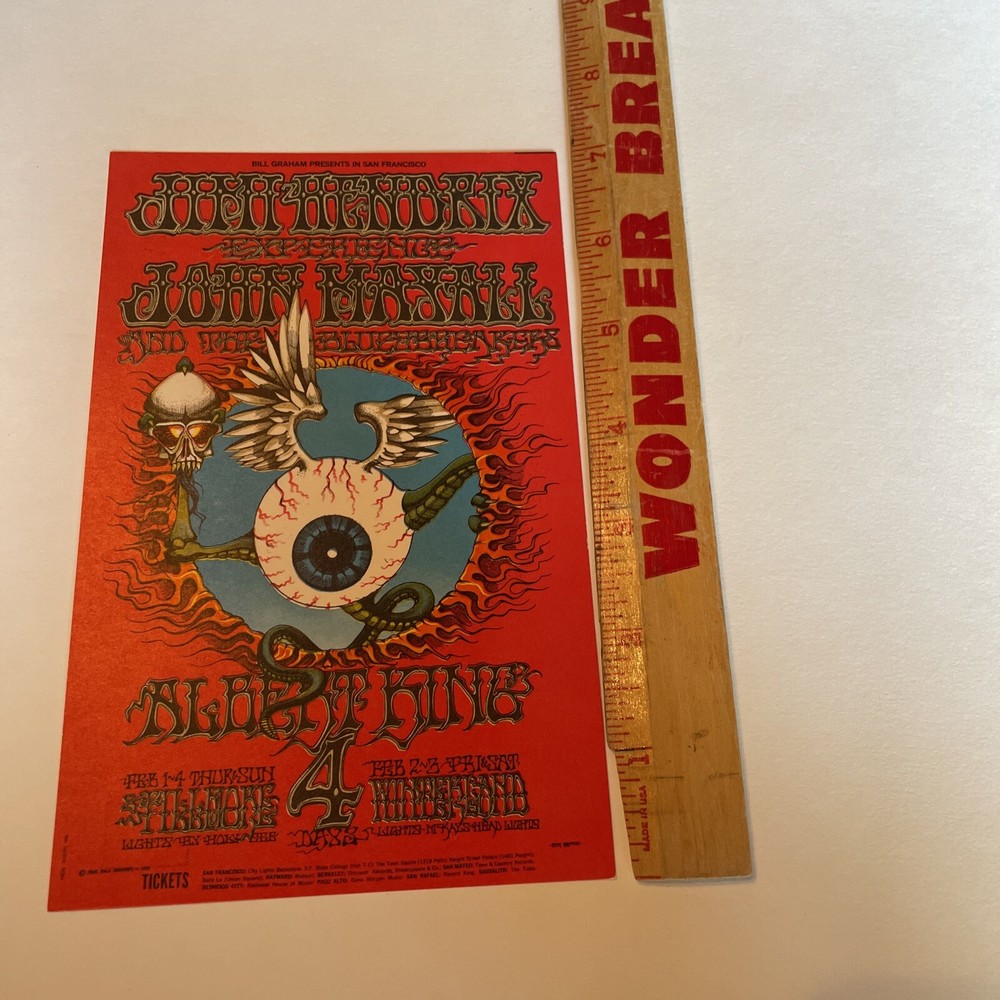 BG #105 Jimi Hendrix Experience John Mayall Postcard